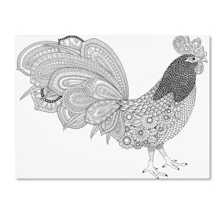 Hello Angel 'Cock-a-Doodle' Canvas Art,14x19